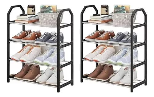 Kit2sapateiras 8 Pares Sapatos Pequena Para Entrada Da Porta - R$ 37,87